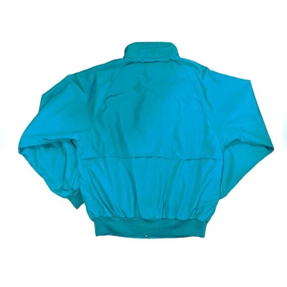 Eddie Bauer VTG 90s Teal Flannel Lined Jacket Men's Spring Coat Grandpa Medium - Picture 4 of 12